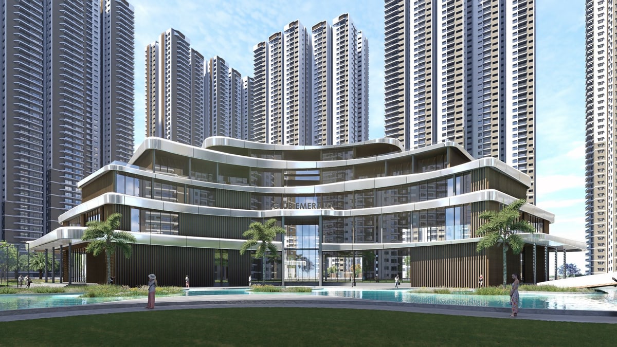 Prestige Kollur façade elevation — official campaign visualization.